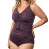 Plaisir Lingerie Riviera NW Ruched Front -uimapuku - Nairobi Purple-thumb Uimapuku sisäänommellulla liiviosalla. 42-56, C-H T0069-27/NAI