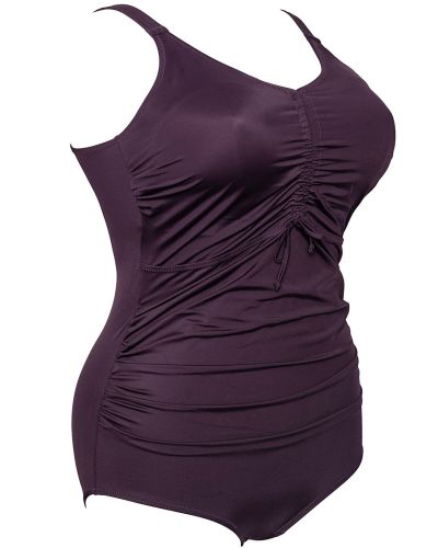 Plaisir Lingerie Riviera NW Ruched Front -uimapuku - Nairobi Purple Uimapuku sisäänommellulla liiviosalla. 42-56, C-H T0069-27/NAI