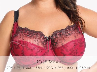 Gaia Lingerie Rose Soft -rintaliivit Raspberry Kaarituettu, toppaamaton lähes täyskuppinen malli 65-105, D-L BS-1115-MAL-S16/SMX16