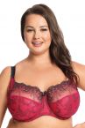 Gaia Lingerie Rose Soft -rintaliivit Raspberry-thumb Kaarituettu, toppaamaton lähes täyskuppinen malli 65-105, D-L BS-1115-MAL-S16/SMX16