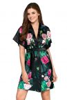  Rose-satiiniaamutakki ruusuprintti-thumb  M/38-40 - XL/46-48 