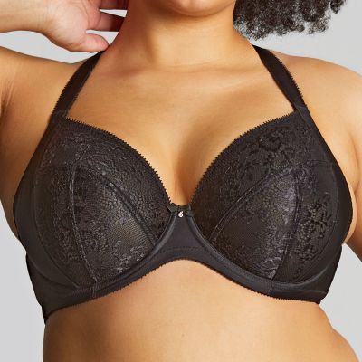 Sculptresse by Panache Roxie Plunge-rintaliivit Black Kaarituettu ja toppaamaton plungeliivi. 75-105, D-M 9586-BLK