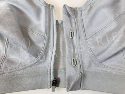 Royce Lingerie Fearne Comfort -rintaliivit edestä avattavat Light Grey Kaaritueton ja toppaamaton edestä avattava täyskuppiliivi  70-95, E-H 1425-GREY