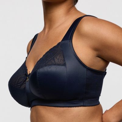 Primadonna Salerno NW Full Cup -rintaliivit - Midnight Blue Kaaritueton, toppaamaton täyskuppinen liivi sivutuella. 75-110, D-G 0163537-MID