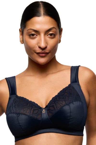 Primadonna Salerno NW Full Cup -rintaliivit - Midnight Blue Kaaritueton, toppaamaton täyskuppinen liivi sivutuella. 75-110, D-G 0163537-MID