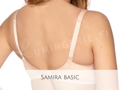 Gaia Lingerie Samira Soft -rintaliivit beige Kaarituettu, toppaamaton lähes täyskuppinen malli 70-105, D-L BS-874-BEZ