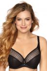 Gaia Lingerie Samira Soft -rintaliivit musta-thumb Kaarituettu, toppaamaton lähes täyskuppinen malli 65-105, D-L BS-874-CZA