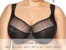 Gaia Lingerie Samira Soft -rintaliivit musta-thumb Kaarituettu, toppaamaton lähes täyskuppinen malli 65-105, D-L BS-874-CZA