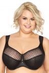 Gaia Lingerie Samira Soft -rintaliivit musta-thumb Kaarituettu, toppaamaton lähes täyskuppinen malli 65-105, D-L BS-874-CZA