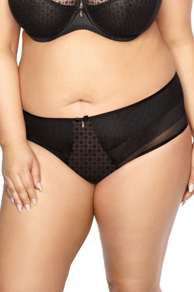 Gaia Lingerie Samira-alushousut musta Normaalikorkea alushousut M/38 - 4XL/48 GFP-874-CZA