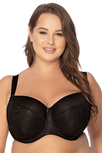 Gaia Lingerie Sandy Semi Soft -rintaliivit Black Kaarituettu, puolitopattu 65-105, D-L BS-594-CZ2