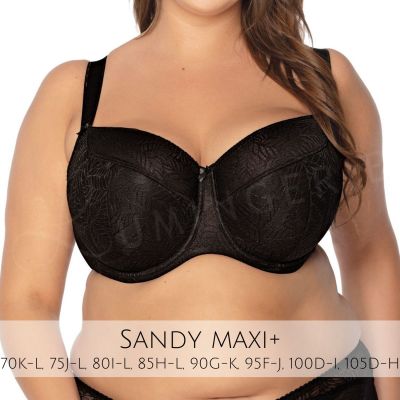 Gaia Lingerie Sandy Semi Soft -rintaliivit Black Kaarituettu, puolitopattu 65-105, D-L BS-594-CZ2