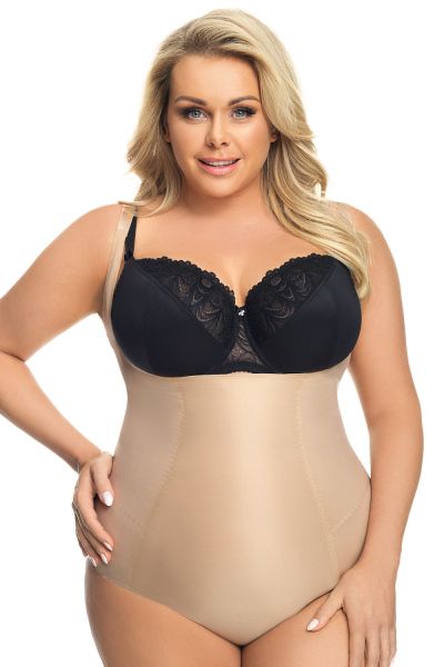 Gorsenia Sanremo kupiton body beige Kupiton kevyesti muotoileva body, jossa säädettävät olkaimet 36-48 K148-BEZ