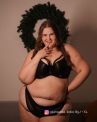 Scantilly by Curvy Kate Harnessed Padded Half Cup -rintaliivit Black Pleather-thumb Kaarituettu, kevyesti topattu, keinonahkainen puolikuppi balconette. 65-85, E-L ST-008105-BLK