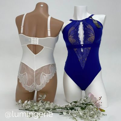 Scantilly by Curvy Kate Indulgence in Lace -pitsibody Ultraviolet Kaaritueton body säädettävillä olkaimilla E-L-kuppikolle 36-54 ST-010-704-ULTRAV