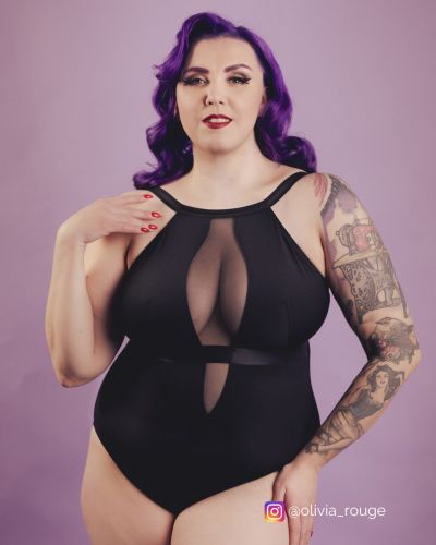 Scantilly by Curvy Kate Swerve NW -meshbody - Black Kaaritueton body säädettävillä ja muunneltavilla olkaimilla E-L-kuppikolle. S/36-38 - 2XL/52-54 ST040711-BLK
