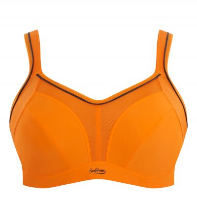 Sculptresse by Panache Sculptresse Sport 9441 urheilurintaliivit Mango Kaarituettu, toppaamaton urheiluliivi, jossa olkaimissa racerback-mahdollisuus 75-105, D-K SCU-9441-MAO