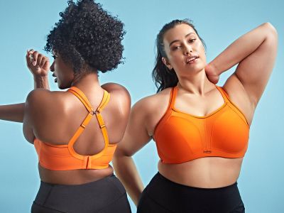 Sculptresse by Panache Sculptresse Sport 9441 urheilurintaliivit Mango Kaarituettu, toppaamaton urheiluliivi, jossa olkaimissa racerback-mahdollisuus 75-105, D-K SCU-9441-MAO