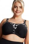 Sculptresse by Panache Sculptresse Sport 9441 urheilurintaliivit Monochrome-thumb Kaarituettu, toppaamaton urheiluliivi, jossa olkaimissa racerback-mahdollisuus. 75-105, D-K SCU-9441-MONO