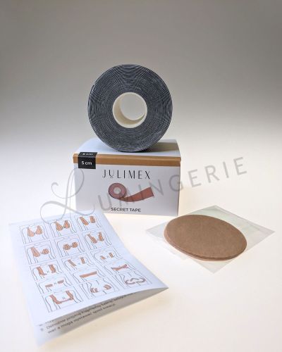 Julimex Accessories Secret Tape -rintateippi  2 väriä, 2 leveyttä, 5 m rulla JX-BA-20