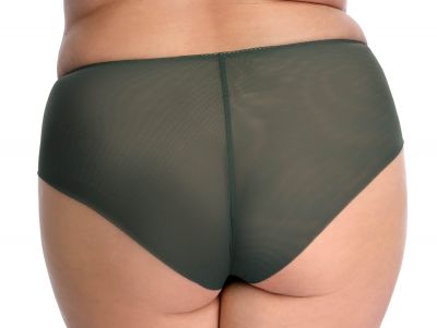 Nessa Selena Midi Brief -alushousut Pine Green Alushousut pitsikoristeilla, normaalikorkea vyötärö 40-52 NO2-GRN