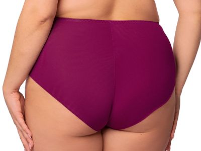 Nessa Selena Midi Brief -alushousut Amaranth Alushousut pitsikoristeilla, normaalikorkea vyötärö 40-52 NO2-AMA