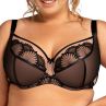 Nessa Selena Nouveau UW Soft -rintaliivit Black & Beige-thumb Kaarituettu, pehmeäkuppinen kirjailtu meshbalconette pitsikoristeilla. 65-110, D-P SEN-500-B&B