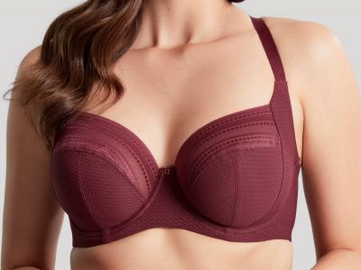 Panache Serene Full Cup -rintaliivit Dark Cherry Kaarituettu, toppaamaton, lähes täyskuppinen liivi 70-90, D-K 10305-DAY