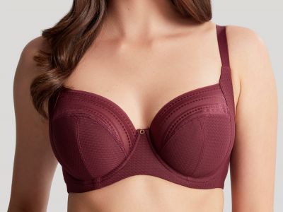 Panache Serene Full Cup -rintaliivit Dark Cherry Kaarituettu, toppaamaton, lähes täyskuppinen liivi 70-90, D-K 10305-DAY