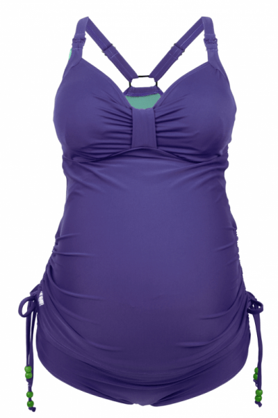 Cake Maternity Shake -tankini & bikinihousut -setti violetti Flexi wire-kaarituettu tankini ja bikinihousut -setti raskaus- ja imetysajalle S-XL (70-90, D-I) 40-5050-65