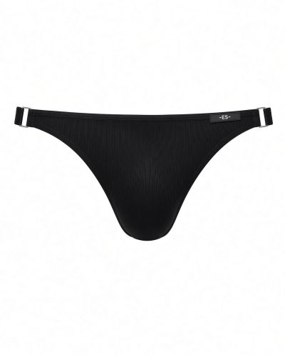 Addicted Shiny Recycled Rib bikini brief musta Bikini Brief 84% Ecoyarn Polyesteri, 16% elastaani S-XL UN554