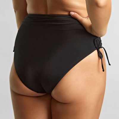 Panache Swimwear Signature Midi Gather Brief -bikinihousut Black  34-46 SW2049-BLK