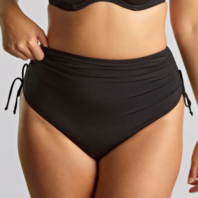 Panache Swimwear Signature Midi Gather Brief -bikinihousut Black  34-46 SW2049-BLK
