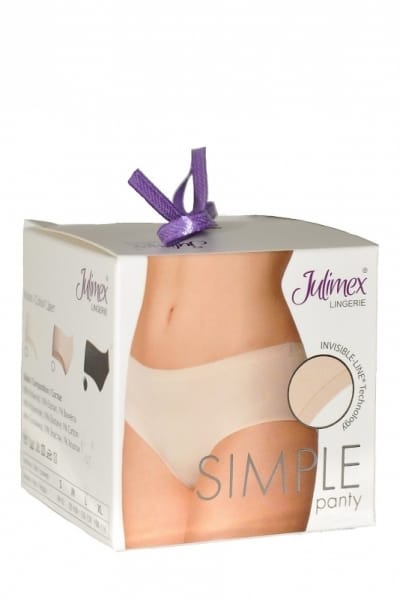 Julimex Lingerie Simple Panty -alushousut musta  S-XL / 34-44 SMPL-199/CZA