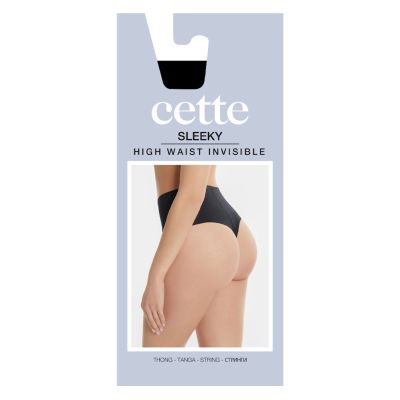 Cette Sleeky Invisible HW Thong -stringit Black  S/36-38 - 4XL/58-60 U510-902/Black