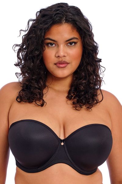 Elomi Smooth UW -olkaimettomat / multiway-rintaliivit - Black Kaarituettu, saumaton olkaimeton liivi, jossa muunneltavat olkaimet. 70-100, E-M EL4300-BLK