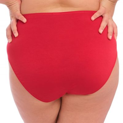 Elomi Smooth Full Brief -alushousut Haute Red Korkeavyötäröiset, yksinkertaiset alushousut 40-50 EL4565-HAD
