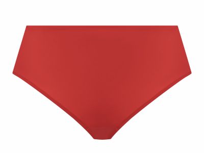 Elomi Smooth Full Brief -alushousut Haute Red Korkeavyötäröiset, yksinkertaiset alushousut 40-50 EL4565-HAD