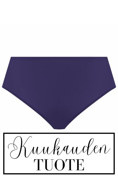 Elomi Smooth Full Brief -alushousut Midnight Korkeavyötäröiset, yksinkertaiset ja koristeettomat alushousut. S/36-38 - 3XL-4XL/48-50 EL4565-MIH
