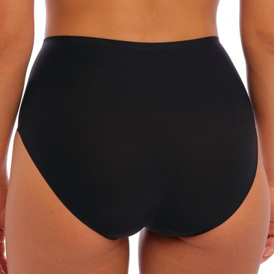 Fantasie Smoothease Stretch Full Brief -alushousut Black Korkeavyötäröiset ns. yhden koon housut XS-XL-koolle. XS-XL FL2328-BLK