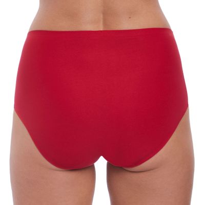 Fantasie Smoothease Stretch Full Brief -alushousut Red Korkeavyötäröiset ns. yhden koon housut XS-XL-koolle. XS-XL FL2328-RED