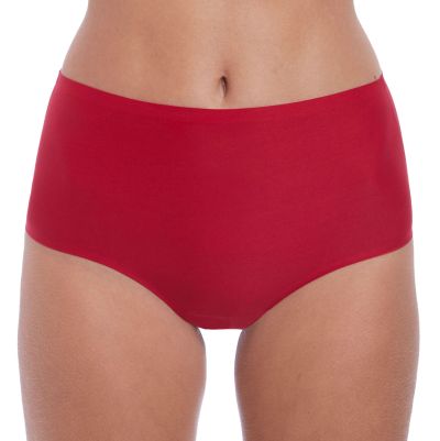 Fantasie Smoothease Stretch Full Brief -alushousut Red Korkeavyötäröiset ns. yhden koon housut XS-XL-koolle. XS-XL FL2328-RED