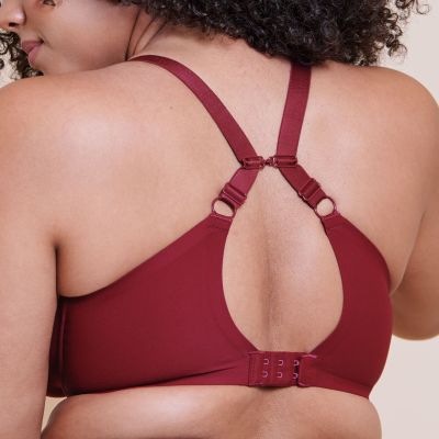 Curvy Kate Smoothie UW Moulded Spacer -rintaliivit - Deep Red Kaarituettu, saumaton ja sileä t-paitaliivi muunneltavilla olkaimilla. 65-105, E-M CK072104-DRE