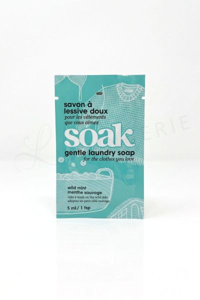 Soak Soak-hienopesuaine - Wild Mint - Minisoak 5 ml kerta-annospussi  