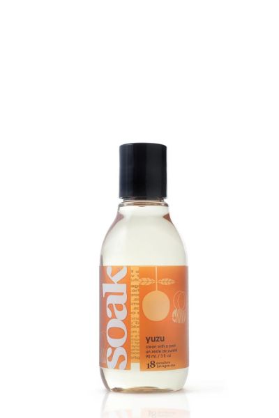 Soak Soak-hienopesuaine - Yuzu - Travel Bottle 90 ml pullo  