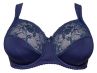 Plaisir Lingerie Sofia Soft Full Cup -rintaliivit Dark Blue-thumb Kaarituettu, toppaamaton, joustopitsinen täyskuppiliivi 80-110 D-I 1125-17/DAB