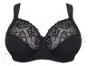 Plaisir Lingerie Sofia Soft Full Cup -rintaliivit Black-thumb Kaarituettu, toppaamaton, joustopitsinen täyskuppiliivi 80-110, D-I 1125-1/BLK