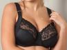 Plaisir Lingerie Sofia Soft Full Cup -rintaliivit Black-thumb Kaarituettu, toppaamaton, joustopitsinen täyskuppiliivi 80-110, D-I 1125-1/BLK