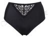 Plaisir Lingerie Sofia-midialushousut Black-thumb Korkeahko alushousumalli, jossa pitsisomiste edessä. 42-54 144-BLK