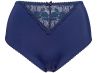 Plaisir Lingerie Sofia-midialushousut Dark Blue-thumb Korkeahko alushousumalli, jossa pitsisomiste edessä. 42-56 145-17/DAB